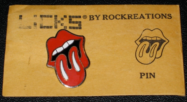The first Stones Manufactured Tongue pin, circa 1971.